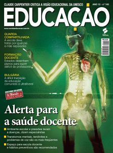 Matéria de capa de Educação em dezembro de 2008: olhar para as principais causas de afastamento dos docentes do trabalho